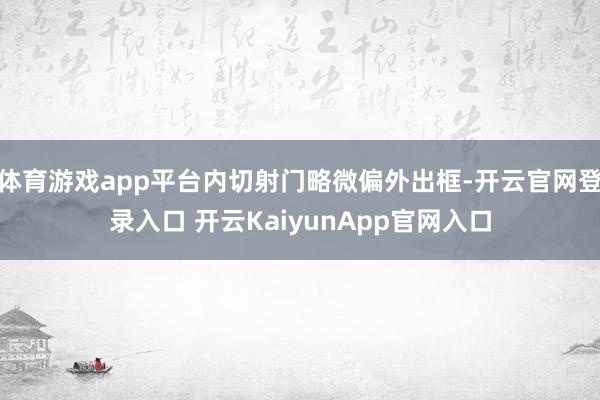 体育游戏app平台内切射门略微偏外出框-开云官网登录入口 开云KaiyunApp官网入口